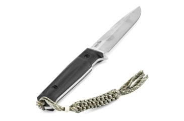 Image of Kizlyar Delta Tactical Echelon Fixed Blade Knife,6in,Satin D2 Steel Broad Tip Blade,Black Kraton Handle KK0209