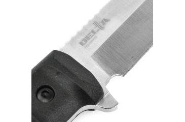 Image of Kizlyar Delta Tactical Echelon Fixed Blade Knife,6in,Satin D2 Steel Broad Tip Blade,Black Kraton Handle KK0209