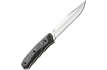 Image of Kizlyar Enzo Fixed Blade Knife,5.25in,Satin AUS-8 Stainless Blade,Ergonomic 3D Black/Gray Micarta Handle KK0067