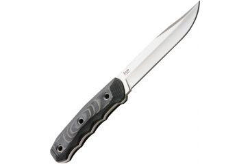 Image of Kizlyar Enzo Fixed Blade Knife,5.25in,Satin D2 Steel Blade,Ergonomic 3D Black/Gray Micarta Handle KK0069