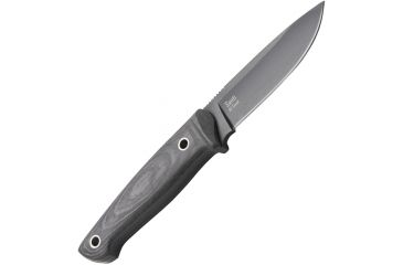 Image of Kizlyar Santi Fixed Blade Knife,3.5in,D2 Steel Drop Point Blade,Ergonomic Black/Gray Micarta Handle KK0048