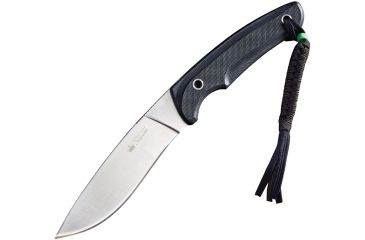 Image of Kizlyar Savage Fixed Blade Knife,5.25in,Stainless Kukri Style Blade,3-D Textured Black G-10 Handle KK0029