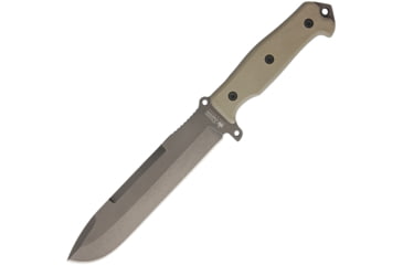 Image of Kizlyar Survivalist X Full Tang D2 TW Knife, 7.5 D2 tool steel blade, Tan G10 handle, KK0244