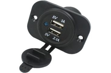 Image of KJM Dual USB Charger, Panel Mount, New Condition KJM-USB-PM