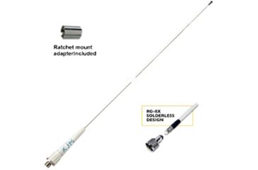 Image of KJM VHF Antenna, 3ft Stainless Steel, New Condition KJM-A430-VSS
