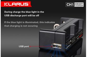 Image of Klarus CH1 USB Smart Charger and Powerbank,Black KLARUS-CH1