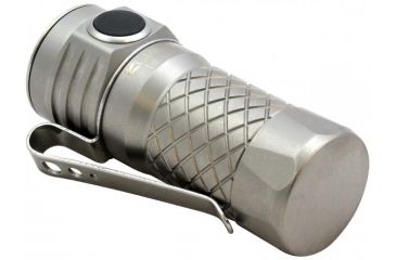 Image of Klarus Every Day Carry LED Flashlight, 600 Lumens, w/1 x RCR123A or 1 x CR123A DIM, Silver KLARUS-MI1C-TI