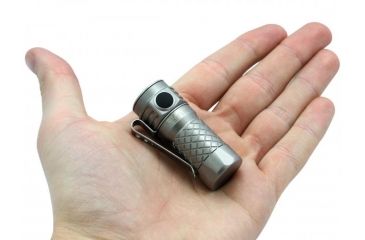 Image of Klarus Every Day Carry LED Flashlight, 600 Lumens, w/1 x RCR123A or 1 x CR123A DIM, Silver KLARUS-MI1C-TI