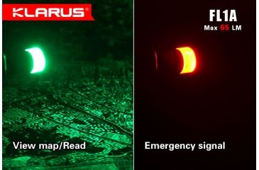 Image of Klarus FL1A Multicolor Waterproof LED Flashlight,Black,65 Lumens KLARUS-FL1A