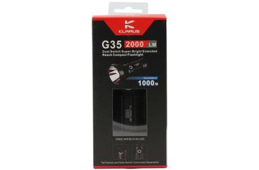 Image of Klarus G35 1-3 x 18650/ 2 x CR123A-DIM CREE XHP35 HI D4 LED Searchlight, 2000 Lumens, Black, G35