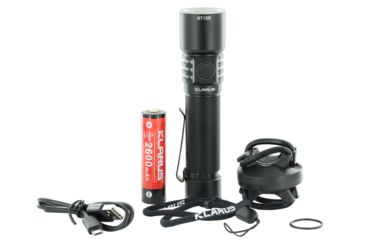 Image of Klarus ST15R Night Guardian Rechargeable LED Flashlight, Black, ST15R
