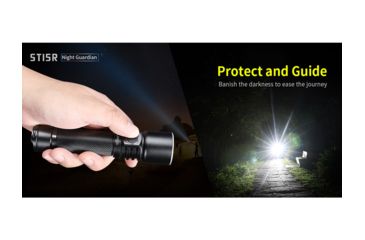 Image of Klarus ST15R Night Guardian Rechargeable LED Flashlight, Black, ST15R