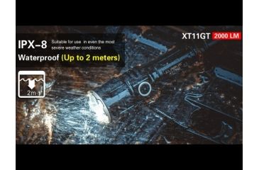 Image of Klarus XT11GT Rechargeable Tactical Flashlight - 2000 Lumens, Black, KLARUS-XT11GT