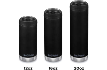 Image of Klean Kanteen Insulated TKWide w/ Twist Cap, 16oz, Black, 1008319
