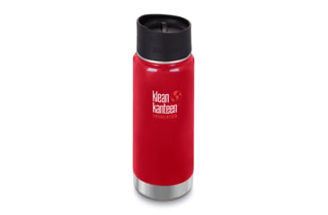 Image of Klean Kanteen Insulated Wide W/ Caf Cap 2, 16oz, Mnrl Red, Mineral Red, 18/8 Stainless Steel, Polyprop, KK-43816