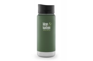 Image of Klean Kanteen Stainless Steel Wide Insulated Kanteen w/ Loop Cap-Vineyard Green-16 oz