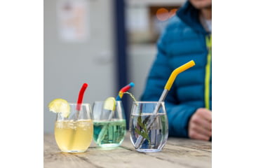 Image of Klean Kanteen Straw, 8mm - 4 Pack, Multi-Color/Brushed Stainless, Short, 1009508