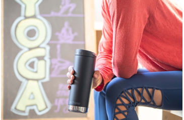 Image of Klean Kanteen TKWide w/Cafe Cap, 16oz, Black, 1008313