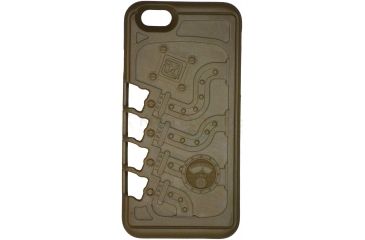 Image of Klecker Daily Carry Stowaway Tool Carrier Phone Case iPhone 7 and 8 Mechanical, Coyote Brown/FDE STW-104-BRN