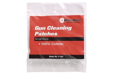 Image of KleenBore Cotton Cleaning Patches, 100PK, 7/8in Square, 1010003