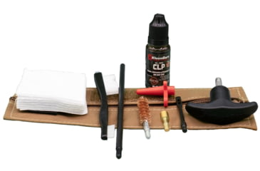 Image of KleenBore Compact Military/LE Handgun Tactical Kit, 9mm, Coyote, KB-MLE-9