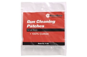 Image of KleenBore Cotton Cleaning Patches, 25PK, 4in, Big Bore Shutgun, also for grenade/tear gas launchers, 1010009
