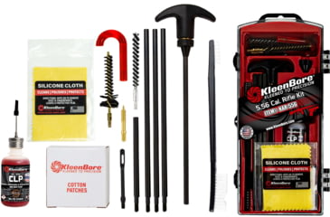 Image of KleenBore KAR-556 AR-15 Rifle Tactical Cleaning Kit, 8 pieces, .223 Remington/5.56mm, 2020127