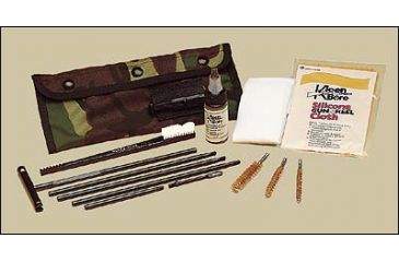 Image of KleenBore Black Pouch Field Cleaning Kit, All Caliber Handgun/Rifle, Black, 1010070