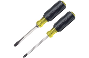 Image of Klein Tools 1/4 Keystone Screwdriver Set, #2 Phillips, Cushion-Grip, 2Piece, Black, 85442