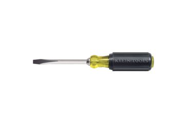 Image of Klein Tools 1/4" Keystone-Tip Screwdriver - 4" Heavy-Duty Square-Shank 52805