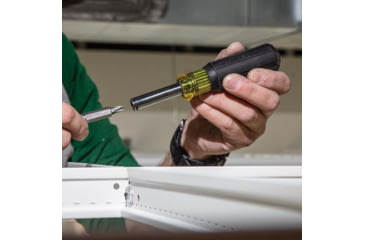 Image of Klein Tools 11in1 Magnetic Screwdriver/Nut Driver, Yellow/Black, 32500MAG
