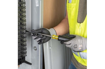 Image of Klein Tools 5/16In Keystone Demolition Driver, 7In Shank, Yellow/Black, 602-7DD