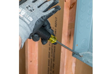 Image of Klein Tools 5/16In Keystone Demolition Driver, 7In Shank, Yellow/Black, 602-7DD