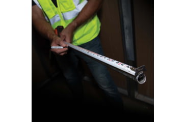 Image of Klein Tools 7.5 Meter Tape Measure, Magnetic Double-Hook, Orange/Black, 9375