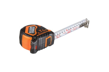 Image of Klein Tools 7.5 Meter Tape Measure, Magnetic Double-Hook, Orange/Black, 9375