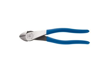 Image of Klein Tools 8" High-Leverage Diagonal-Cutting Pliers - Angled Head, Heavy-Duty Cutting 52803