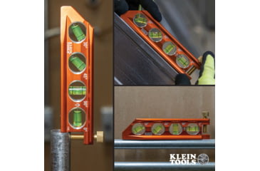 Image of Klein Tools ACCU-BEND Level, 4 Vial, Orange, 935AB4V