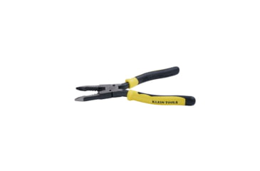 Image of Klein Tools All-Purpose Needle Nose Pliers, Spring Loaded, Cuts, Strips, 8.5In, Yellow/Black, J206-8C