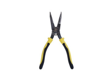 Image of Klein Tools All-Purpose Needle Nose Pliers, Spring Loaded, Cuts, Strips, 8.5In, Yellow/Black, J206-8C