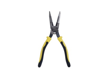 Image of Klein Tools All-Purpose Needle Nose Pliers, Spring Loaded, Cuts, Strips, 8.5In, Yellow/Black, J206-8C