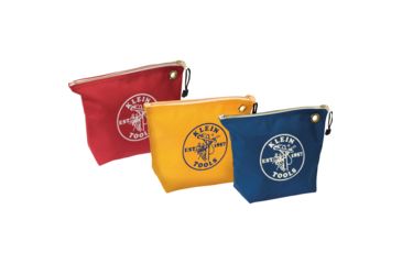 Image of Klein Tools Assorted Canvas Zipper Bags - 3 Pack 69822
