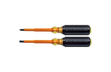 Image of Klein Tools Cushion-Grip Insulated Screwdriver Set 2-Piece 52758