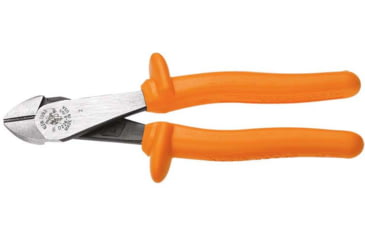 Image of Klein Tools Diagonal Cutting Plier, High Leverage, 8In, Orange, D228-8-INS