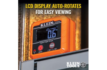 Image of Klein Tools Digital Angle Gauge and Level, Orange, 935DAG