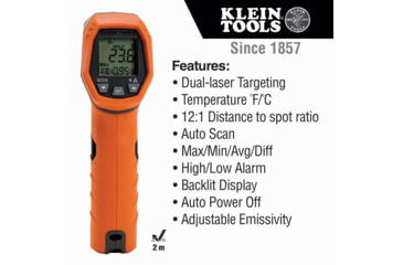 Image of Klein Tools Dual-Laser Infrared Thermometer IR5, IR5