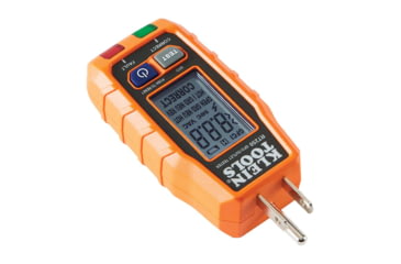 Image of Klein Tools GFCI Receptacle Tester w/LCD, Orange/Black, RT250
