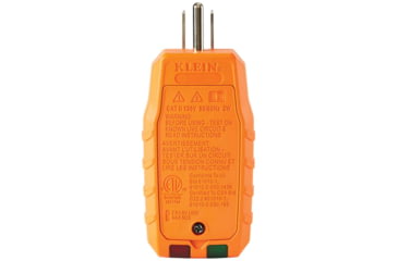 Image of Klein Tools GFCI Receptacle Tester w/LCD, Orange/Black, RT250