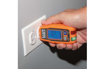 Image of Klein Tools GFCI Receptacle Tester w/LCD, Orange/Black, RT250