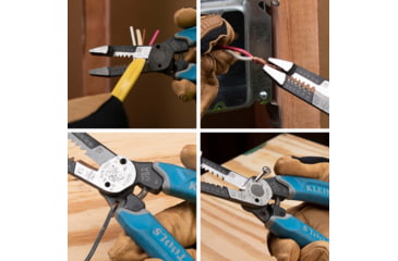 Image of Klein Tools Heavy-Duty Shear Cut Wire Stripper 8-20AWG Klein-Kurve, K12035