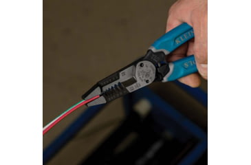Image of Klein Tools Heavy-Duty Shear Cut Wire Stripper 8-20AWG Klein-Kurve, K12035